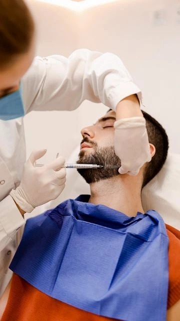 Antes e depois de harmonização orofacial